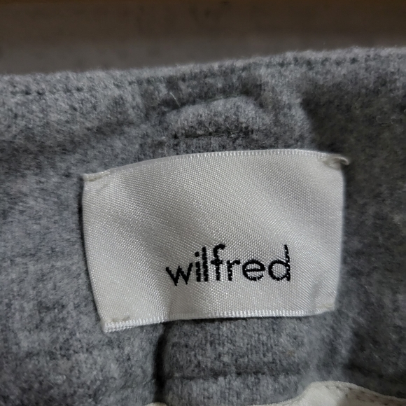 Aritzia Wilfred Wool Cashmere Blend Belted Cropped Trousers size 8 - Picture 6 of 9